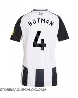 Newcastle United Sven Botman #4 Maglia Gara Casa Repliche 2024-25 Donna Maniche Corte